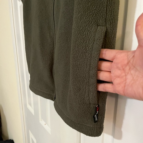 Timberland Army Green Full Zip Polartec Fleece Vest with Pockets. Men's Medium - Picture 14 of 15